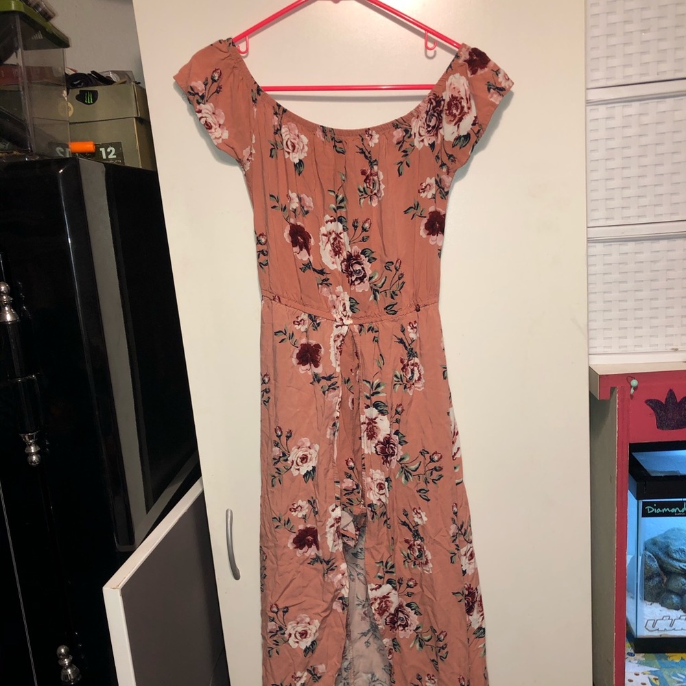 High low floral dress